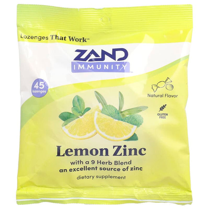 Lemon Zinc Immunity Lozenge - 45 count