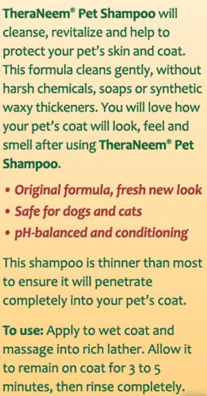 TheraNeem Pet Shampoo - 12 oz